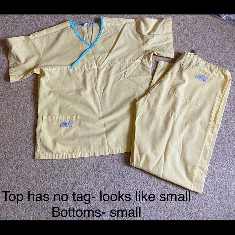 COPY - Yellow urbane scrub set